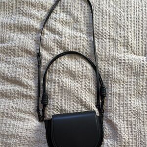 Charles & Keith Black Leather Shoulder Bag